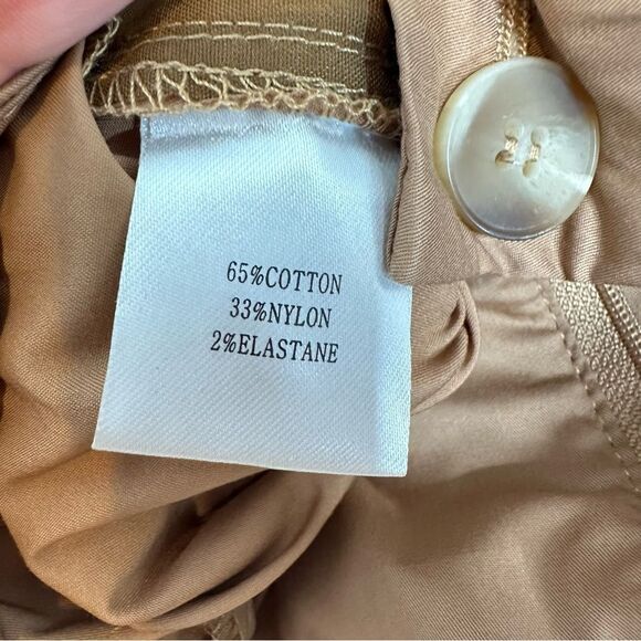 Amy Lynn Camel High Waist Wide-Leg Cotton Trousers| S - Picture 10 of 10